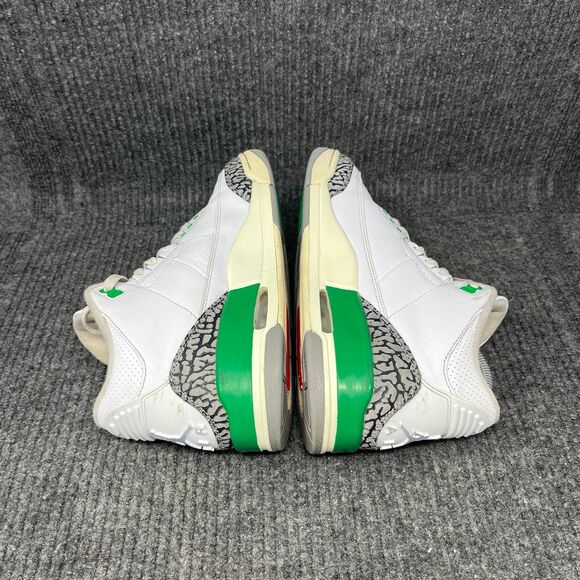 Nike Air Jordan 3 Retro Lucky Green White Shoes Women’s Size 8.5 CK9246-136 - Picture 5 of 8
